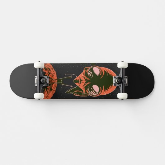 Weltraum Funny Alien Galaxy Lover Geschenk Skateboard (Horizontal)