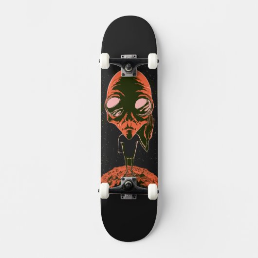Weltraum Funny Alien Galaxy Lover Geschenk Skateboard (Vorderseite)