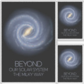 Weltraum, Galaxie, Milchstraße, Kosmos, Universum Aufkleber (Vorderseite)