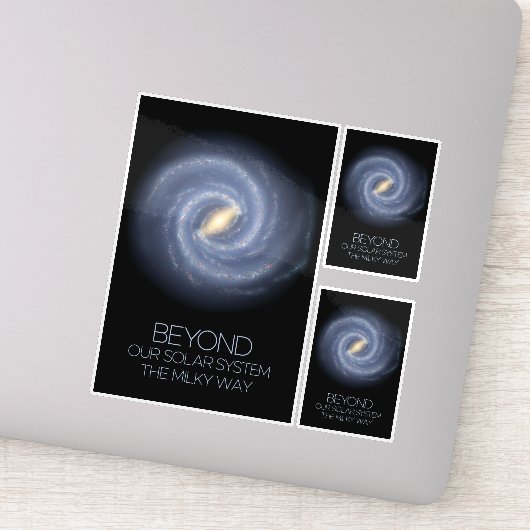 Weltraum, Galaxie, Milchstraße, Kosmos, Universum Aufkleber (Detail)