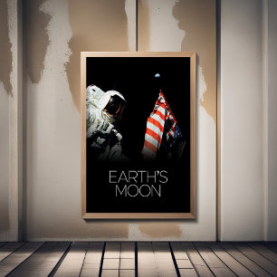 Weltraum, Galaxie, Sonnensystem, Mond der Erde Poster