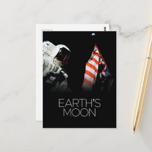 Weltraum, Galaxie, Sonnensystem, Mond der Erde Postkarte