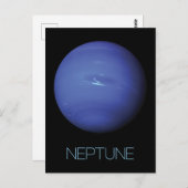 Weltraum, Galaxie, Sonnensystem, Neptun Postkarte (Vorne/Hinten)