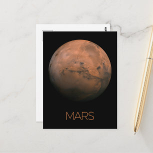 Weltraum, Galaxie, Sonnensystem, Planet-Mars Postkarte