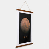 Weltraum, Galaxie, Sonnensystem, Planet-Mars Wandteppich Mit Holzrahmen (Gewinkelt)