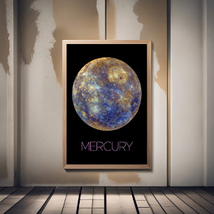 Weltraum, Galaxie, Sonnensystem, Planet-Merkur Poster