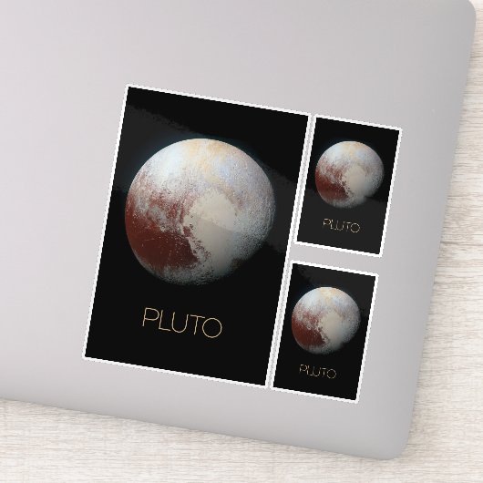 Weltraum, Galaxie, Sonnensystem, Planet Pluto Aufkleber (Detail)