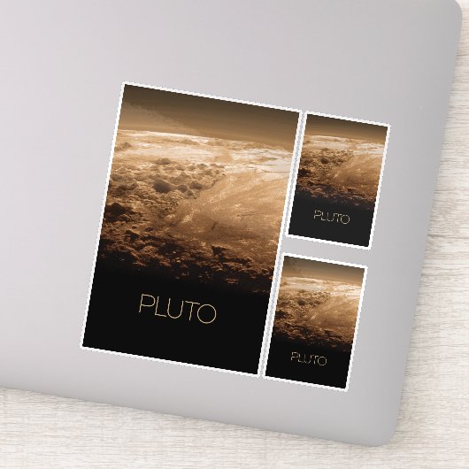 Weltraum, Galaxie, Sonnensystem, Planet Pluto Aufkleber (Detail)