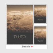 Weltraum, Galaxie, Sonnensystem, Planet Pluto Aufkleber (Blatt)