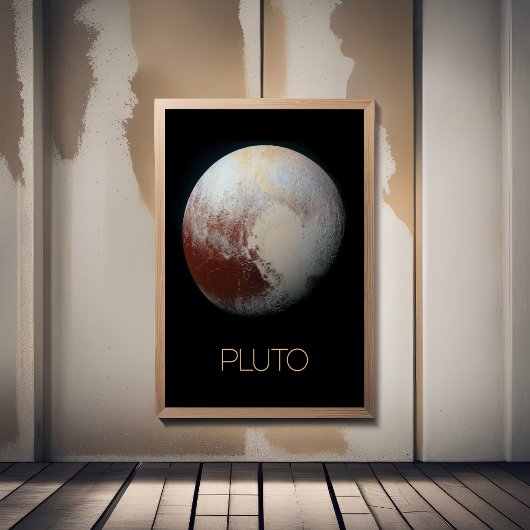 Weltraum, Galaxie, Sonnensystem, Planet Pluto Fotodruck