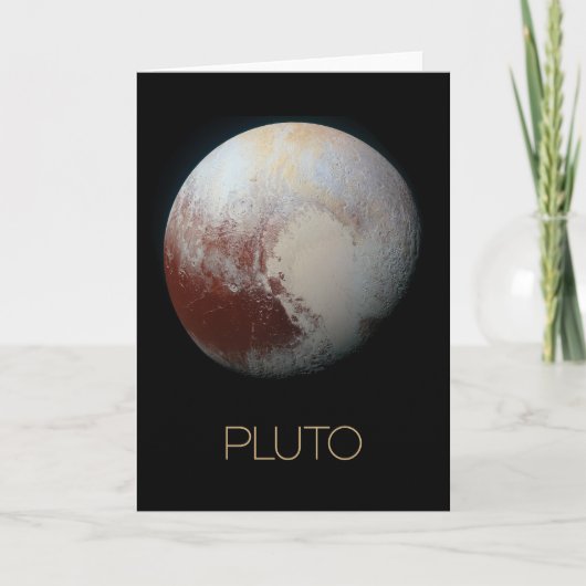Weltraum, Galaxie, Sonnensystem, Planet Pluto Karte (Vorderseite)