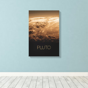 Weltraum, Galaxie, Sonnensystem, Planet Pluto Leinwanddruck