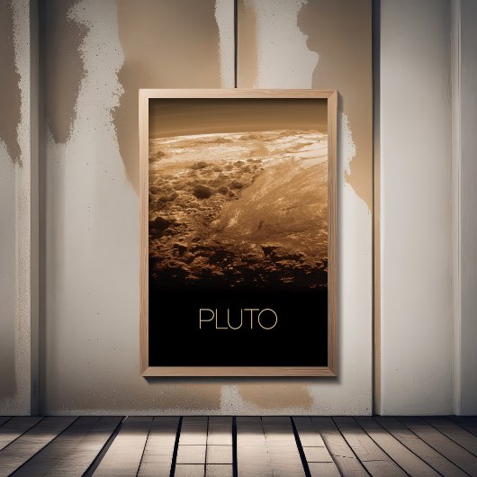 Weltraum, Galaxie, Sonnensystem, Planet Pluto Poster