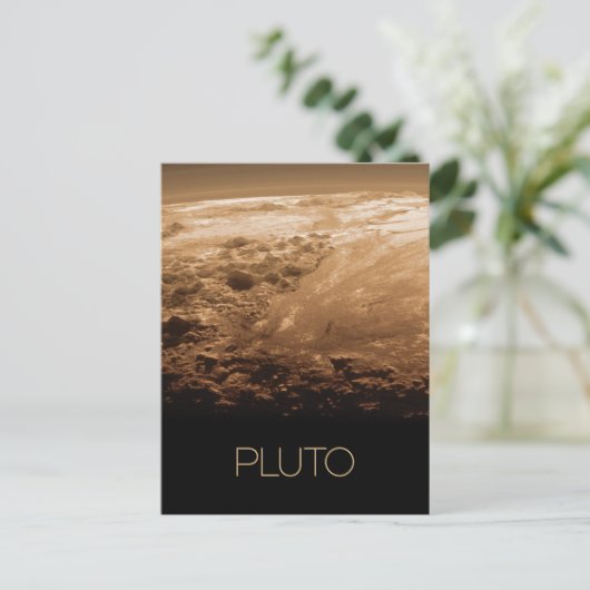 Weltraum, Galaxie, Sonnensystem, Planet Pluto Postkarte (Stehend Vorderseite)