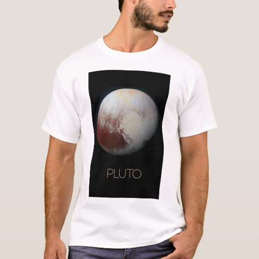 Weltraum, Galaxie, Sonnensystem, Planet Pluto T-Shirt (Vorderseite)