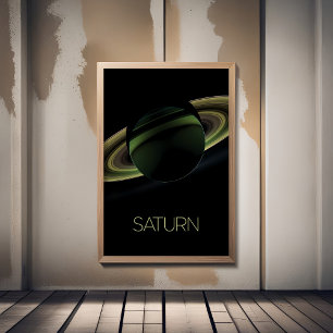 Weltraum, Galaxie, Sonnensystem, Planet Saturn Fotodruck