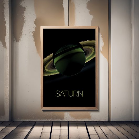 Weltraum, Galaxie, Sonnensystem, Planet Saturn Poster