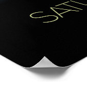 Weltraum, Galaxie, Sonnensystem, Planet Saturn Poster (Ecke)