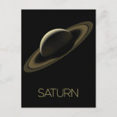 Weltraum, Galaxie, Sonnensystem, Planet Saturn Postkarte (Vorderseite)