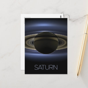 Weltraum, Galaxie, Sonnensystem, Planet Saturn Postkarte