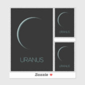 Weltraum, Galaxie, Sonnensystem, Planet Uranus Aufkleber (Blatt)