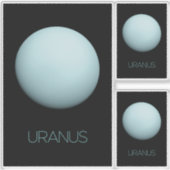 Weltraum, Galaxie, Sonnensystem, Planet Uranus Aufkleber (Vorderseite)