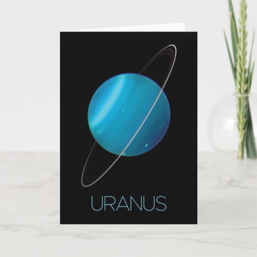 Weltraum, Galaxie, Sonnensystem, Planet Uranus Karte (Vorderseite)