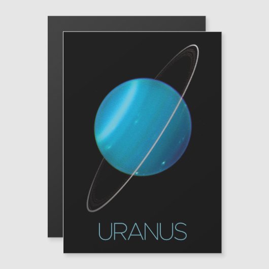Weltraum, Galaxie, Sonnensystem, Planet Uranus Magneteinladung (Vorne/Hinten)