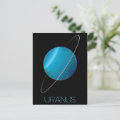 Weltraum, Galaxie, Sonnensystem, Planet Uranus Postkarte (Stehend Vorderseite)