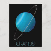 Weltraum, Galaxie, Sonnensystem, Planet Uranus Postkarte (Vorderseite)