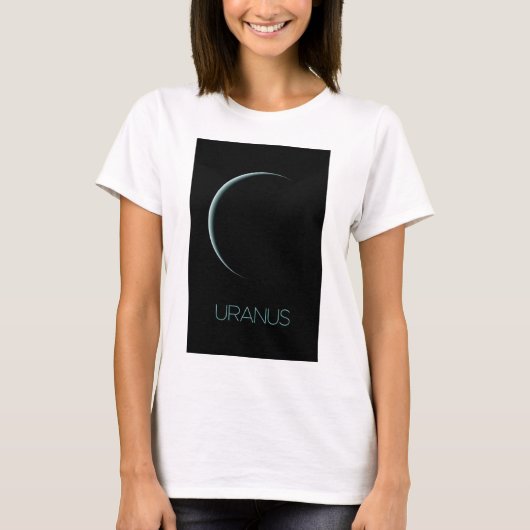 Weltraum, Galaxie, Sonnensystem, Planet Uranus T-Shirt (Vorderseite)