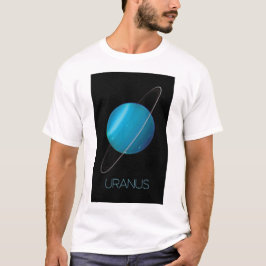 Weltraum, Galaxie, Sonnensystem, Planet Uranus T-Shirt