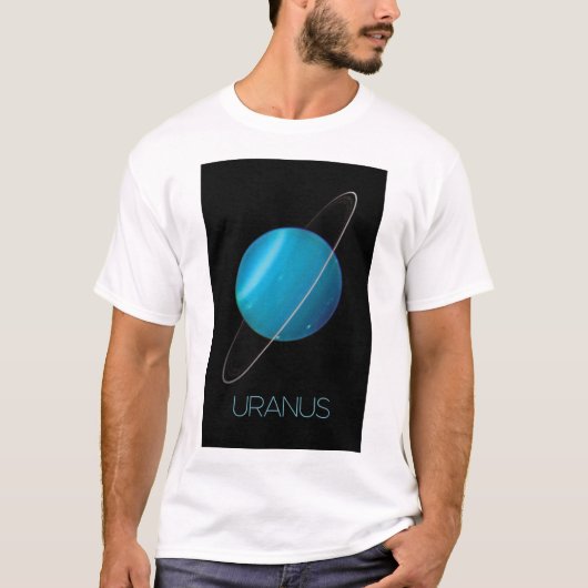 Weltraum, Galaxie, Sonnensystem, Planet Uranus T-Shirt (Vorderseite)