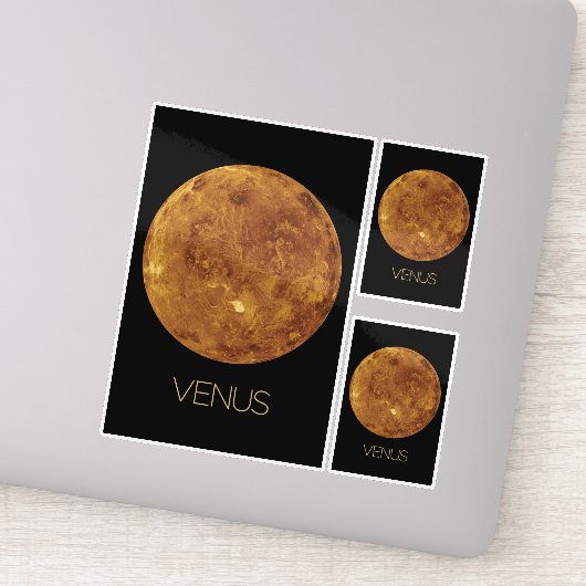 Weltraum, Galaxie, Sonnensystem, Planet Venus Aufkleber (Detail)