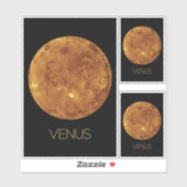 Weltraum, Galaxie, Sonnensystem, Planet Venus Aufkleber (Blatt)