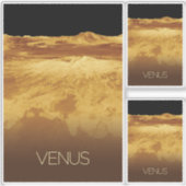 Weltraum, Galaxie, Sonnensystem, Planet Venus Aufkleber (Vorderseite)