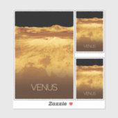 Weltraum, Galaxie, Sonnensystem, Planet Venus Aufkleber (Blatt)