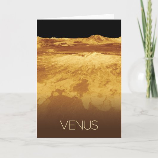 Weltraum, Galaxie, Sonnensystem, Planet Venus Karte (Vorderseite)