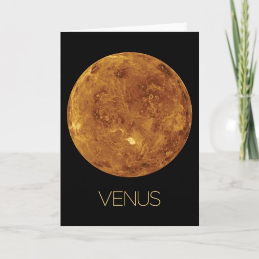 Weltraum, Galaxie, Sonnensystem, Planet Venus Karte (Vorderseite)