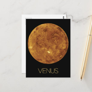 Weltraum, Galaxie, Sonnensystem, Planet Venus Postkarte