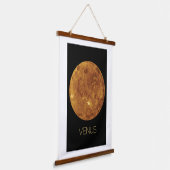 Weltraum, Galaxie, Sonnensystem, Planet Venus Wandteppich Mit Holzrahmen (Gewinkelt)