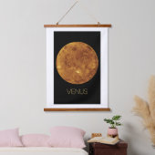 Weltraum, Galaxie, Sonnensystem, Planet Venus Wandteppich Mit Holzrahmen (Schlafzimmer)