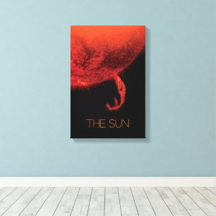 Weltraum, Galaxie, Sonnensystem, Sterne, die Sonne Leinwanddruck