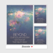 Weltraum, Galaxie, Zentrum der Milchstraße Aufkleber (Blatt)