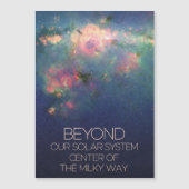 Weltraum, Galaxie, Zentrum der Milchstraße Magneteinladung (Vorderseite)