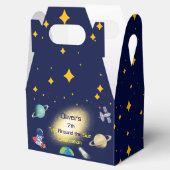Weltraum Geburtstag - Astronaut, Rock, Galaxie Geschenkschachtel (Geöffnet)
