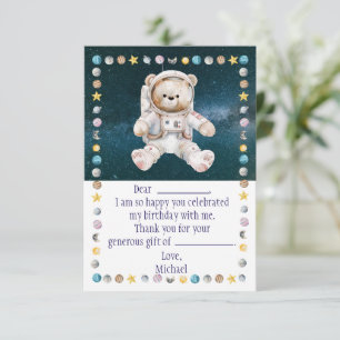 Weltraum Geburtstag Danke Karte