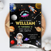 Weltraum Geburtstag Einladung Astronaut Geburtstag