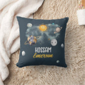 Weltraum Geburtstag Galaxy Sun Moon Sterne Planete Kissen (Decke)