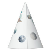 Weltraum Geburtstag Galaxy Sun Moon Sterne Planete Partyhütchen (Rückseite)